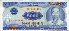 Le billet de 5000 dongs