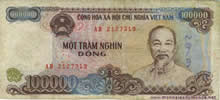 Le billet de 100 000 dongs