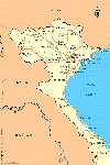 Carte du nord du Vietnam