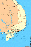 Carte du sud du Vietnam