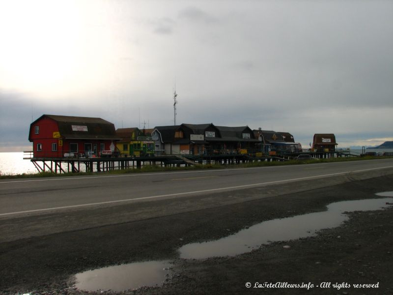 Des maisons sur le spit