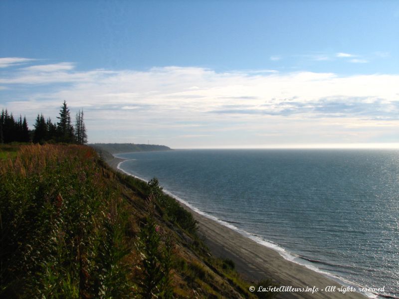 La cote ouest de la peninsule de Kenai