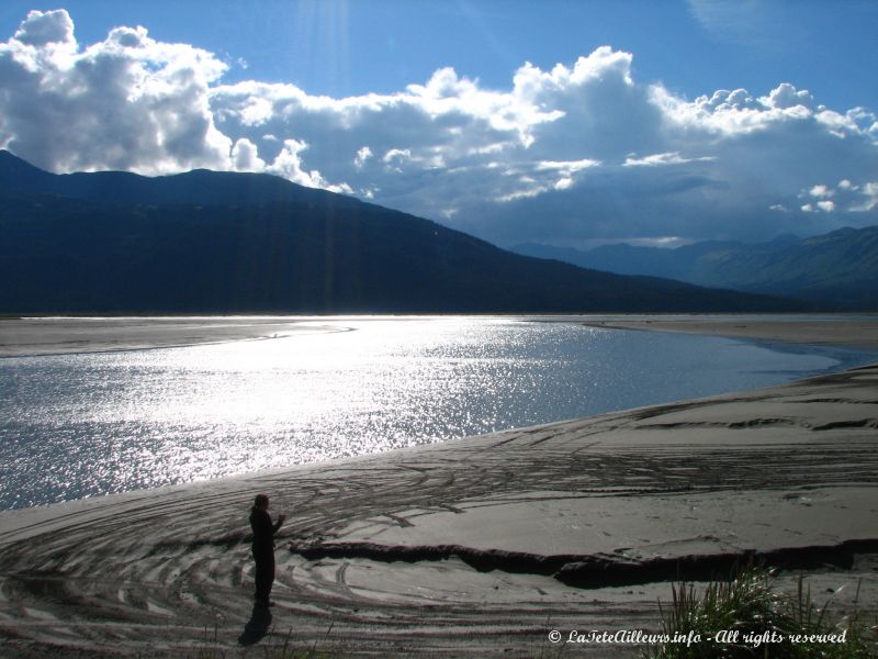 Dernier apercu du Cook Inlet avant la Portage Valley