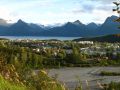 Valdez, vue d'en haut depuis un point de vue du Mineral Creek Trail