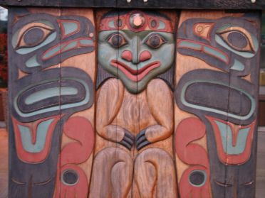 Zoom sur un totem indien