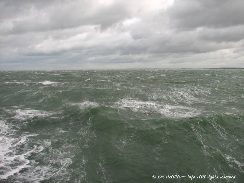 Et la mer est ici aussi déchainée qu'on aurait pû le penser !