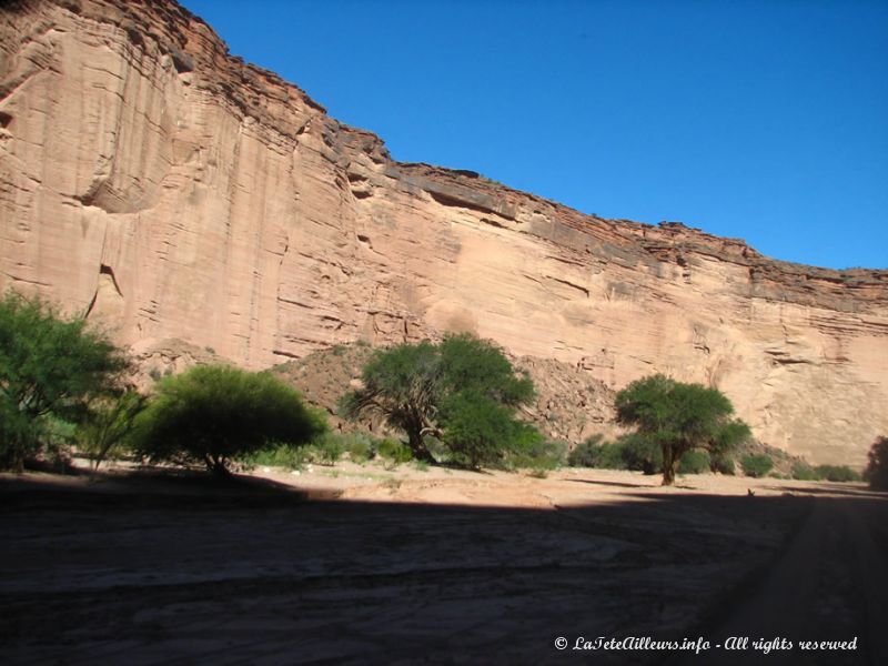 L'intérieur du canyon de Talampaya