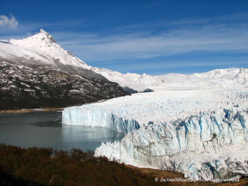 Nous nous rapprochons de la face sud du glacier