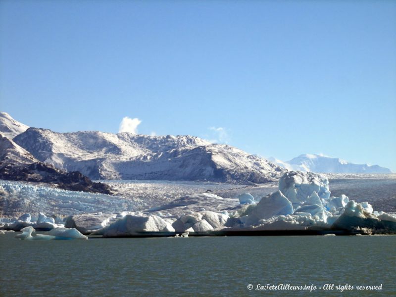 Et encore, la plus grande partie du glacier est immergée !