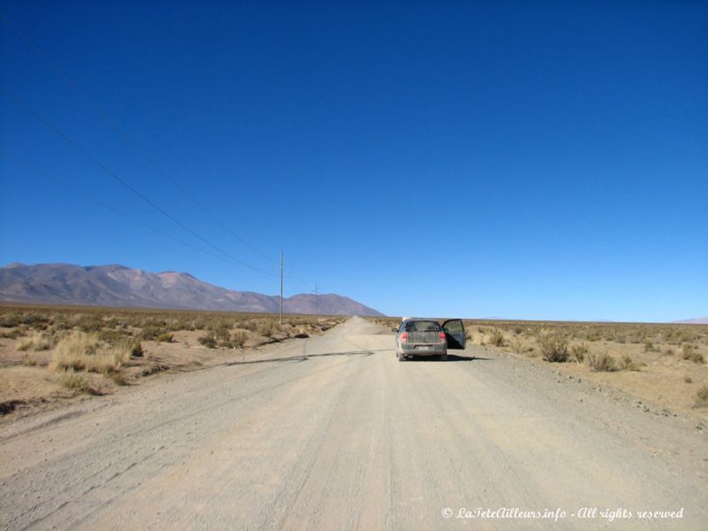 La route 40 d'Abra Pampa aux Salinas Grandes