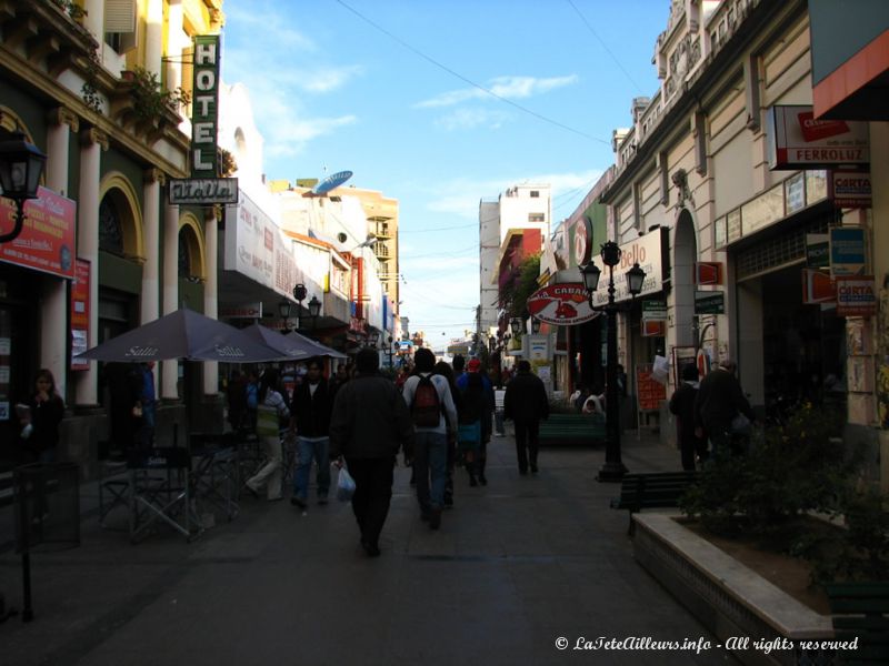 Rue piétonne et animée de Salta