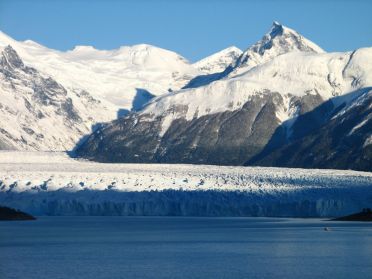 Première vue sur le glacier Perito Moreno et ses 5 km de large !