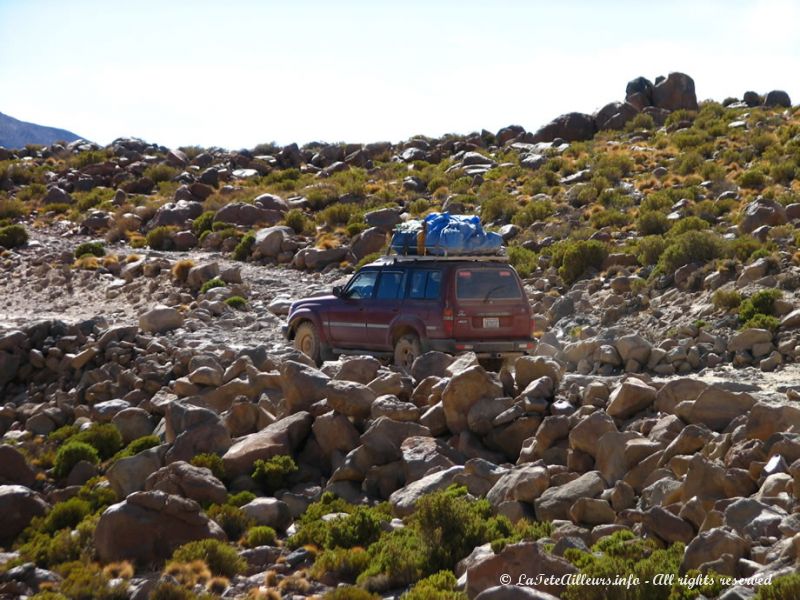 Le 4x4 qui nous conduit pour cette expédition