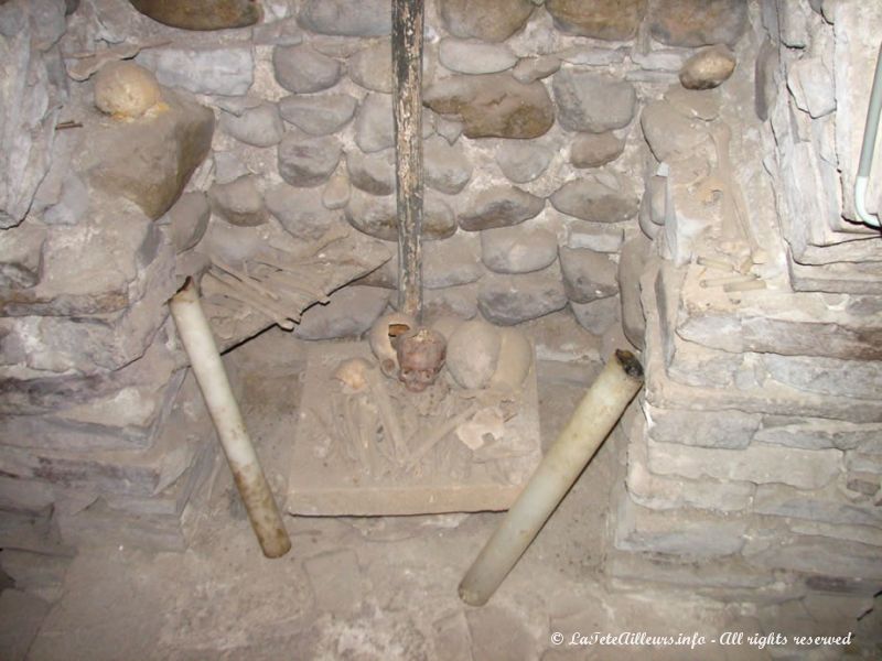 Les catacombes de l'église San Francisco