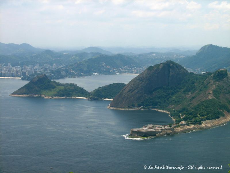 A l'époque, afin de repousser les attaques françaises, les Portugais construisirent des forts à l'entrée de la baie de Rio