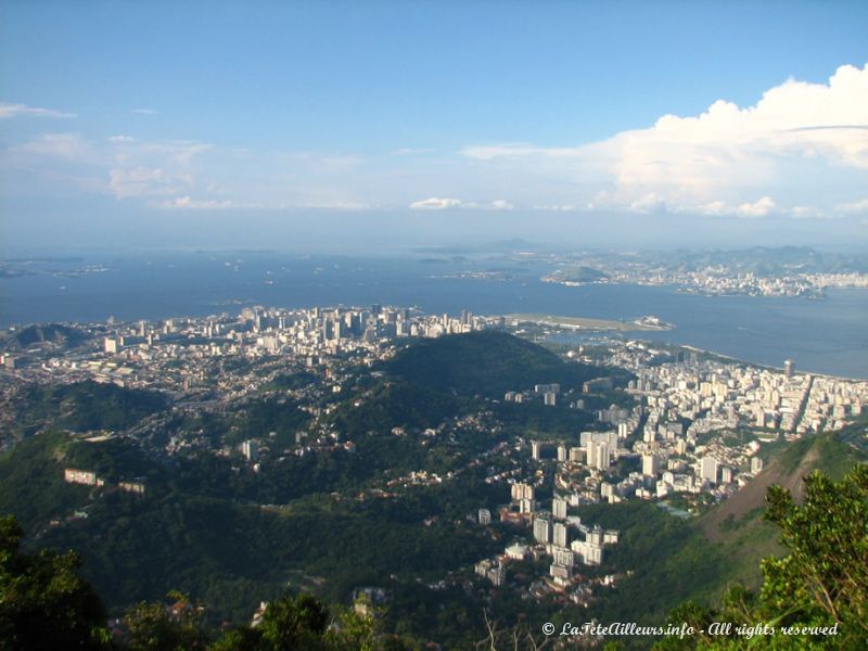 Vue sur les quartiers du Centre et de Flamingo depuis le Corcovado