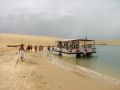 Le catamaran qui va nous emmener découvrir les environs de Mundaú