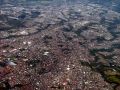 Dernières vues sur San José, la capitale du Costa Rica, depuis l'avion