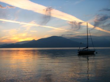 Coucher de soleil sur la baie de Vancouver