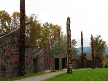 Le village indien de la tribu 'Ksan