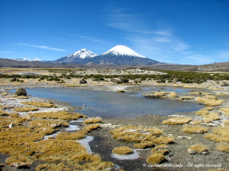 Paysages à proximité du Parc National Lauca