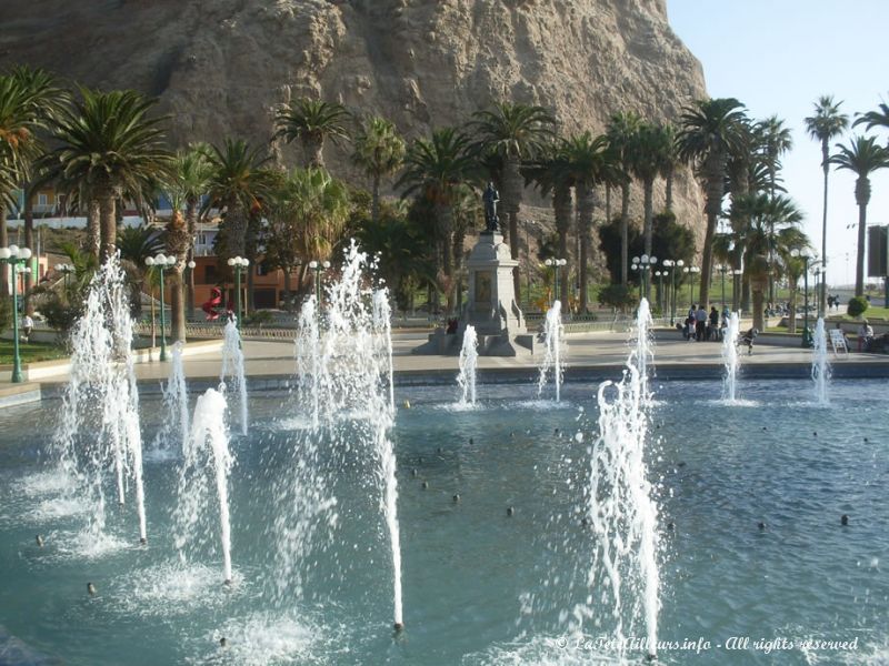 Le centre-ville d'Arica, aux pieds d'El Morro