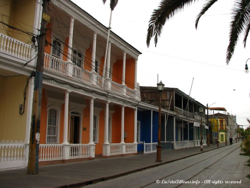 La rue Baquedano à Iquique