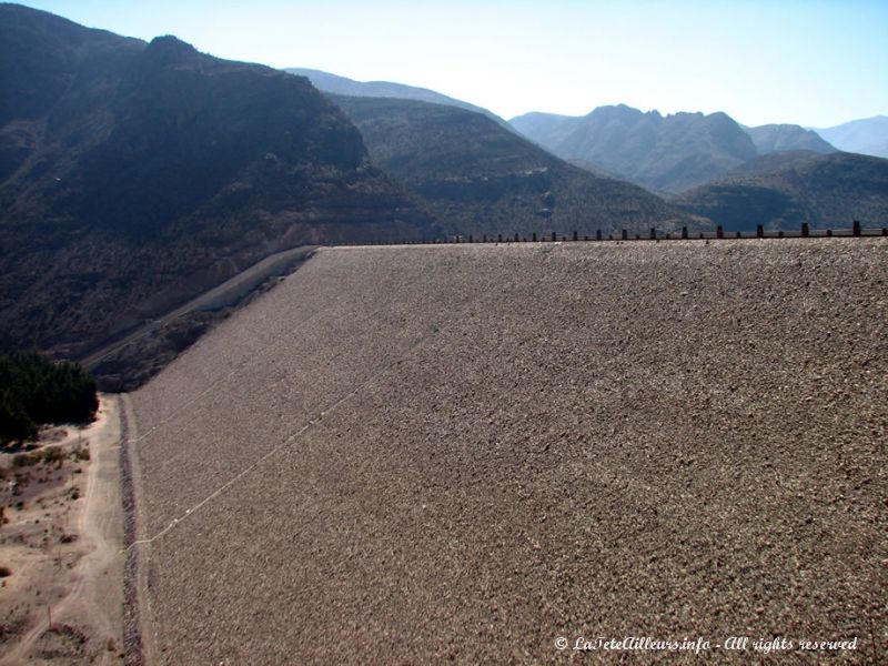 Le barrage situé peu avant Vicuña