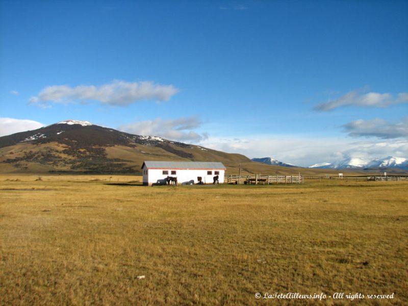 Estancia sur la route de Torres del Paine