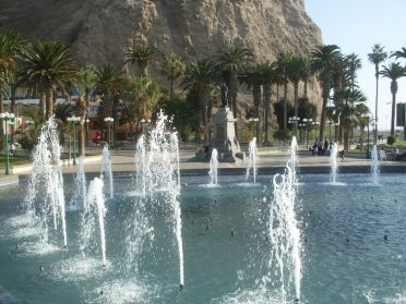 Le centre-ville d'Arica, aux pieds d'El Morro