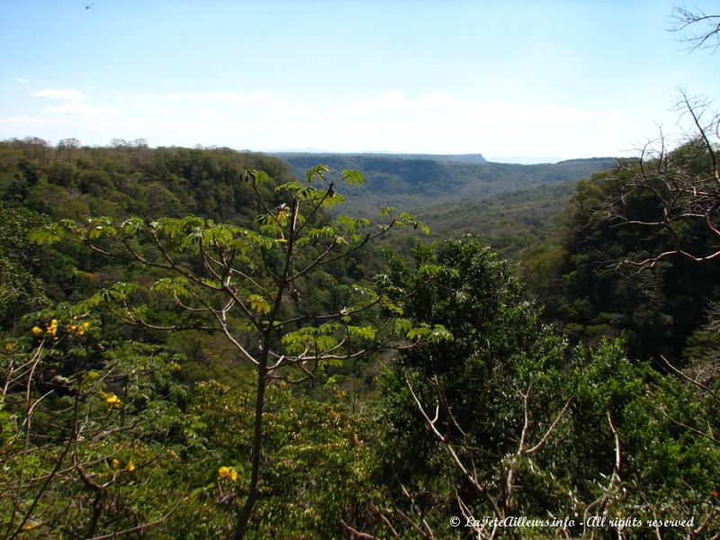 Vue sur le parc Santa Rosa depuis le Mirador