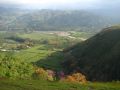 Vue sur la vallée et le lac de Cachí depuis un observatoire