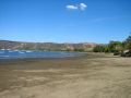 La plage de Playa del Coco, peu engageante à vrai dire...