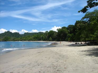 La plage &agrave; l'entr&eacute;e du parc
