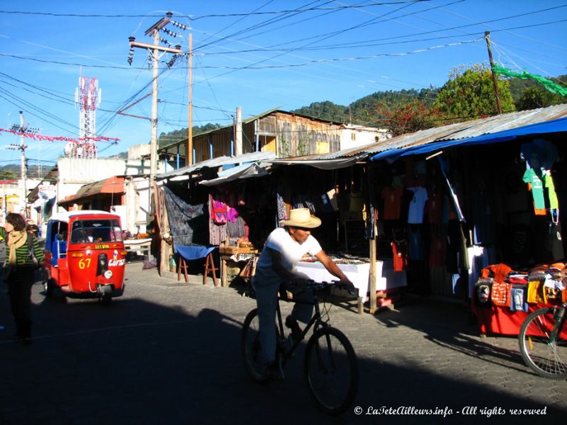 Panajachel, le village le plus important du lac Atitlán