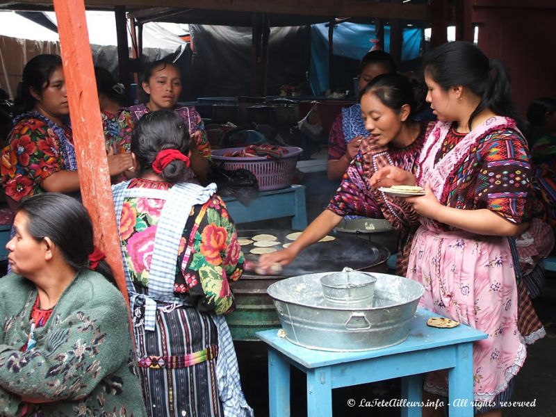 Les tortillas, la base de l'alimentation