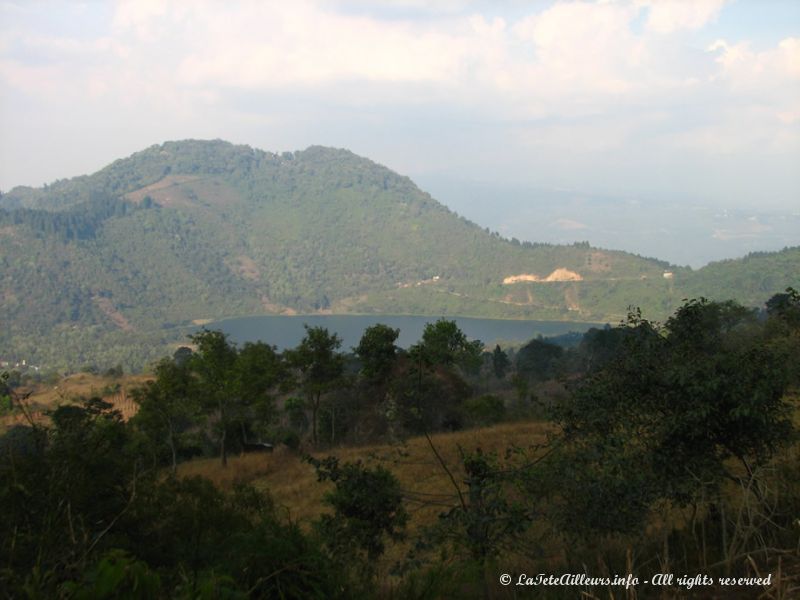 La lagune du volcan Pacaya