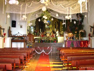 L'int&eacute;rieur de l'&eacute;glise de San Antonio Palop&oacute;