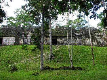 Le temple des Chauve-Souris, comme de nombreux &eacute;difices de Tikal, n'a toujours pas &eacute;t&eacute; fouill&eacute;