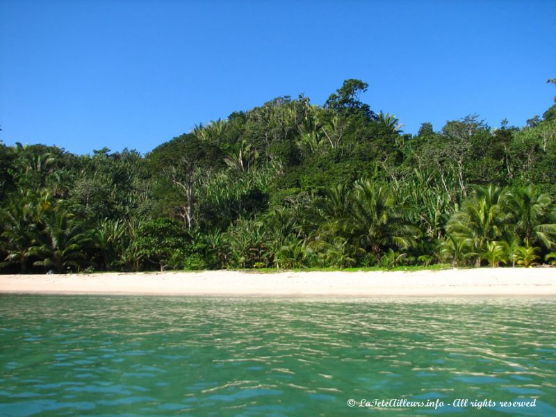 Dans le parc national, les plages sont paradisiaques