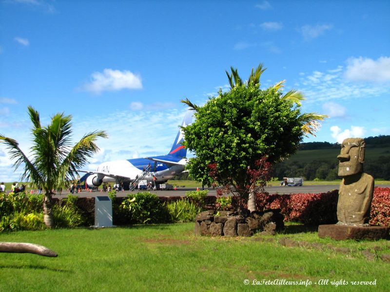 Le petit aéroport d'Hanga Roa