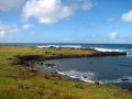 L'ahu Hanga Te´e devant la mer