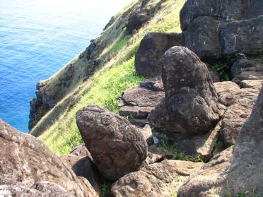 P&eacute;troglyphes symbolisant l'homme-oiseau...