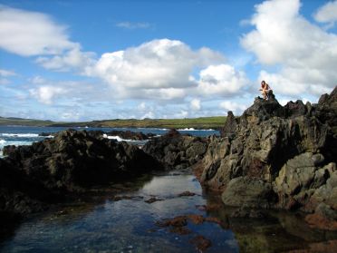 Paysages aux environs de la baie d'Ovahe