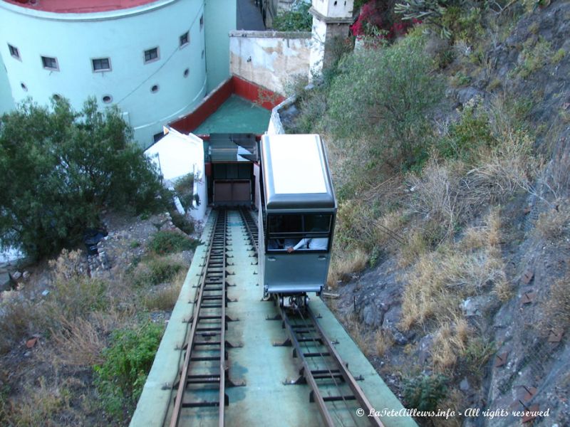 Le funiculaire, bien pratique pour monter sur les hauteurs de la ville