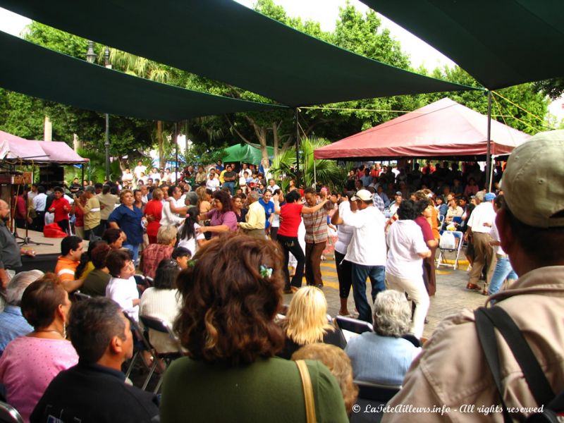 Le dimanche, Mérida est en fête