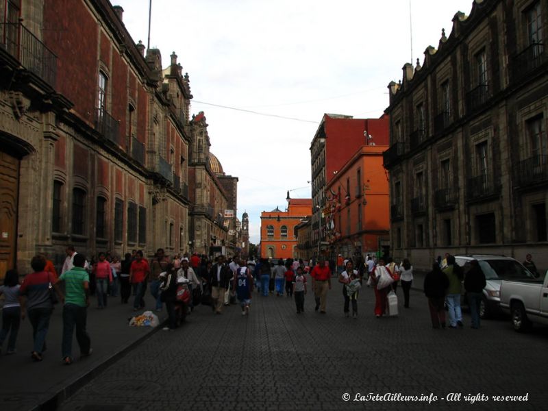 Une rue du centre historique de Mexico