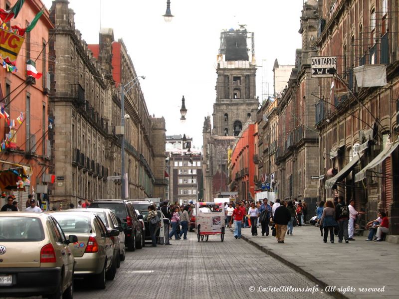 Le très vivant centre historique de Mexico