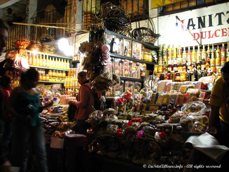 Au marché, on trouve surtout des confiseries 