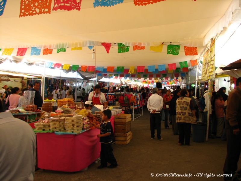 Ces jours-ci se tient le marché d'artisanat de Oaxaca